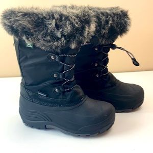 kamik Powdery2 Snowboot - Black - Y4 - EUC